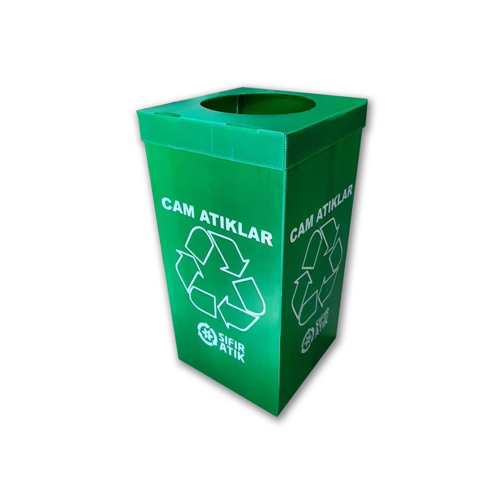Plastik Cam Atık Kutusu