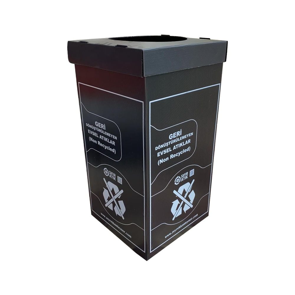 Plastik Geri Dönüşemeyen Evsel Atık Kutusu