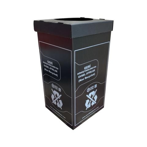 Plastik Geri Dönüşemeyen Evsel Atık Kutusu