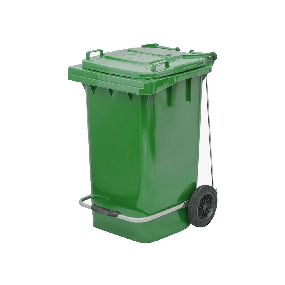 Konteyner 90 Lt Yeşil Pedallı