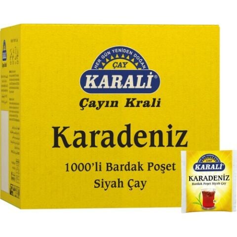 Karali Karadeniz Siyah Çay Bardak Poşet 1000*2 Gr