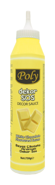 Poly Beyaz Çikolata Dekor Sos 750 Gr