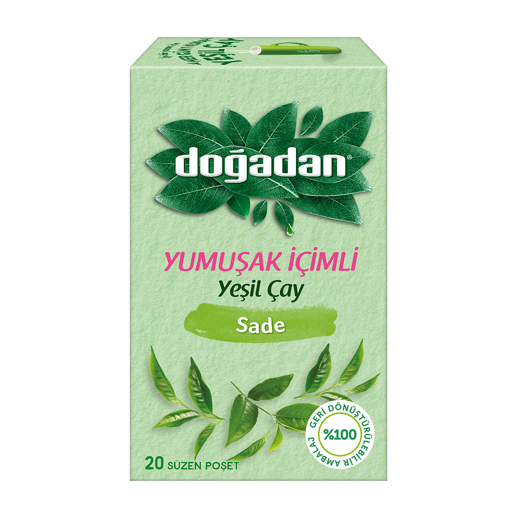 Doğadan Yeşil Çay Yumuşak İçimli 20 Li